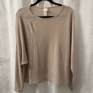 H&M Light Beige Crew Neck Sweater